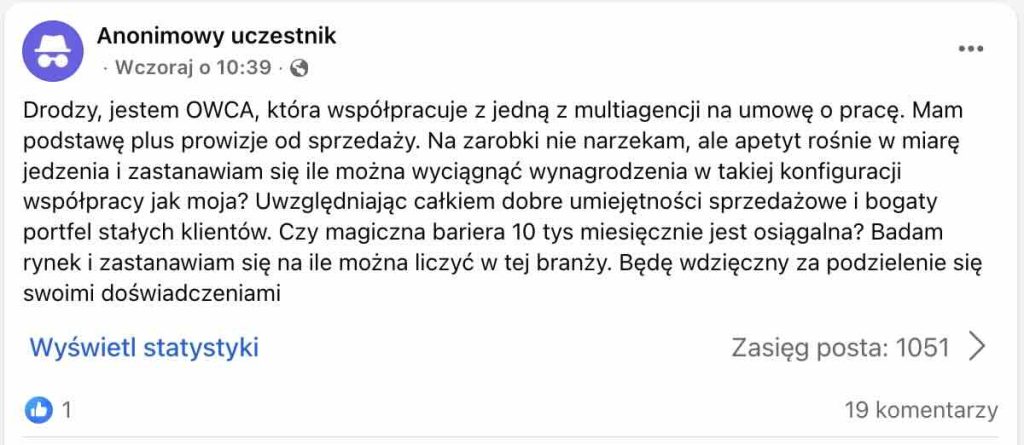 Ile można zarobić w multiagencji ubezpieczeniowej na etacie?