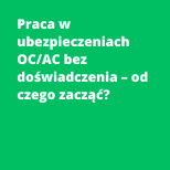 Praca w ubezpieczeniach OC/AC bez doświadczenia – od czego zacząć?
