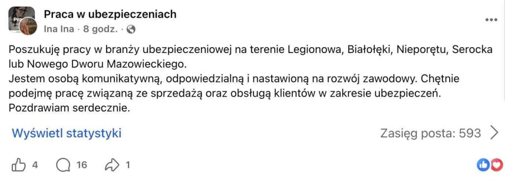 Praca w ubezpieczeniach Legionowo, Białołęka, Nieporęt – jak szukać lokalnie?